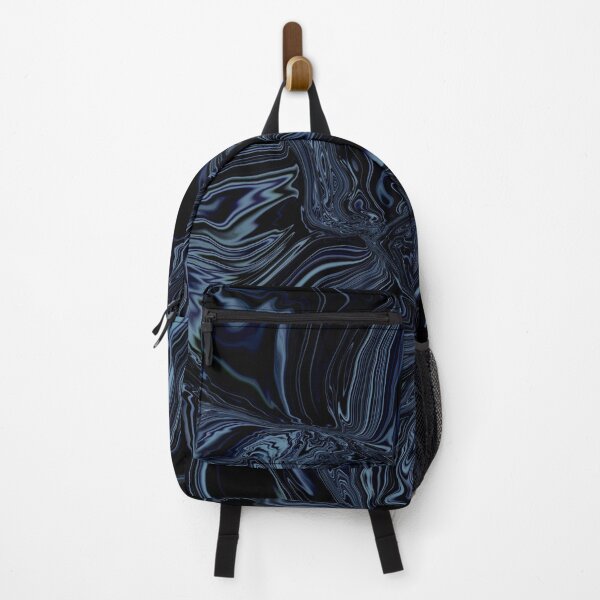Item preview, Contemporary summary of the fluid vortex. Geometric spiral, swirl, twirl in bright blue and black. Trendy colors. designed and sold by GelbWieZitrone.