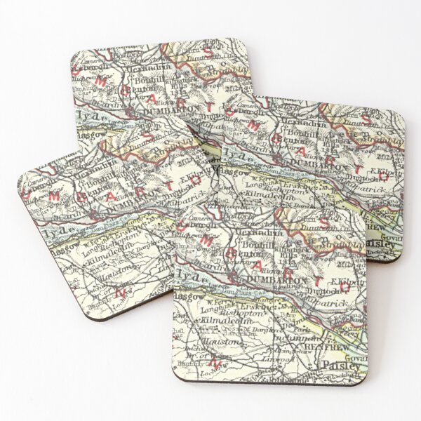 Item preview, DUMBARTON & surrounding area map 1899 designed and sold by yourscotland.