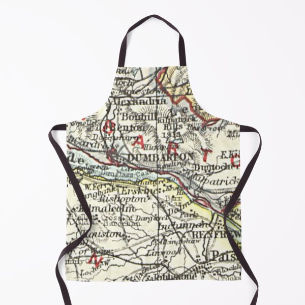 Item preview, DUMBARTON & surrounding area map 1899 designed and sold by yourscotland.