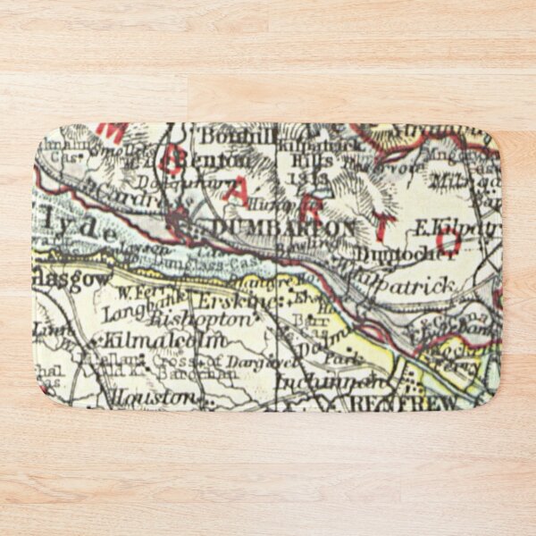 Item preview, DUMBARTON & surrounding area map 1899 designed and sold by yourscotland.
