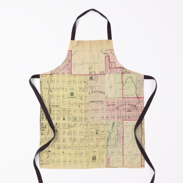 Item preview, Old Lincoln NE Map (1885) Vintage Nebraska Capital City & Street Atlas designed and sold by BravuraMedia.