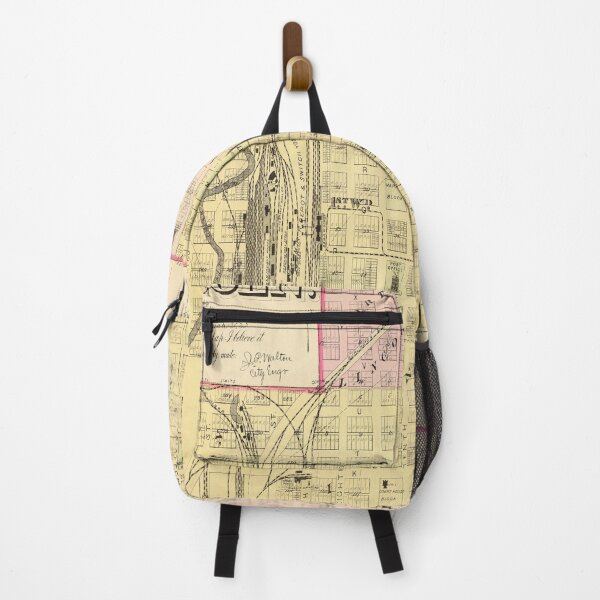 Item preview, Old Lincoln NE Map (1885) Vintage Nebraska Capital City & Street Atlas designed and sold by BravuraMedia.
