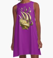 Golden Sail Dress A-Line Dress