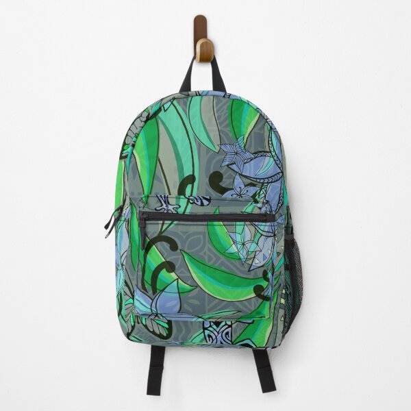 Item preview,  Polynesian Vintage Green Jungle Gecko And Butterflies Tribal Abstract  designed and sold by sunnthreads.