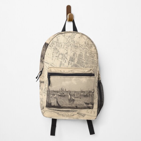Item preview, Old Liverpool England Map (1851) Vintage UK City & Street Atlas designed and sold by BravuraMedia.