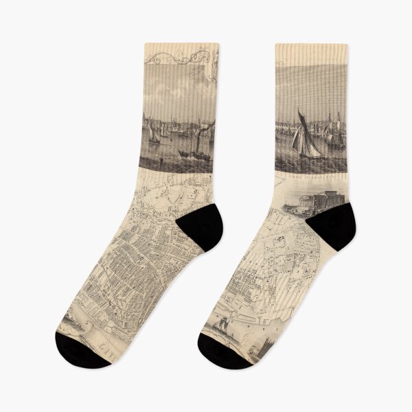 Item preview, Old Liverpool England Map (1851) Vintage UK City & Street Atlas designed and sold by BravuraMedia.