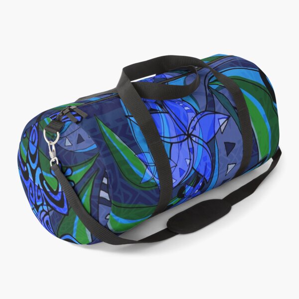 Item preview, Polynesian Vintage Midnight Blue Jungle Gecko And Butterflies Tribal Abstract designed and sold by sunnthreads.