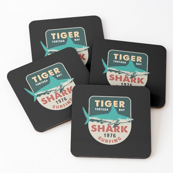 Item preview, Tortuga Bay Tiger Shark Surfing designed and sold by Jeeklsdotcom.