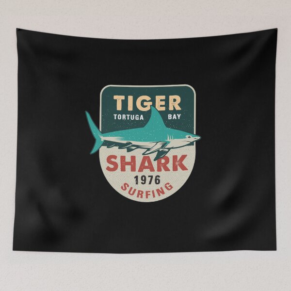 Item preview, Tortuga Bay Tiger Shark Surfing designed and sold by Jeeklsdotcom.