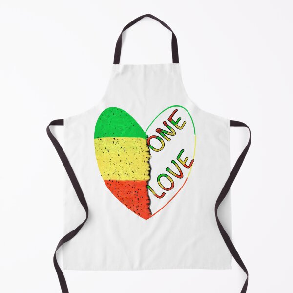 Item preview, Rasta Reggae Jamaica - love heart “Reggae music” Jamaican Rastafarian colours Colors distressed pattern designed and sold by Artonmytee.