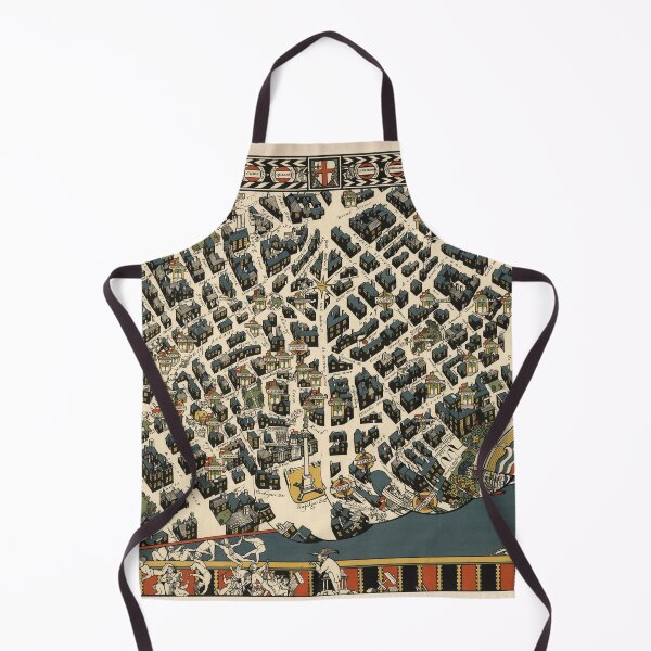 Item preview, Old London England Map (1915) Vintage UK Capital City & Street Atlas designed and sold by BravuraMedia.