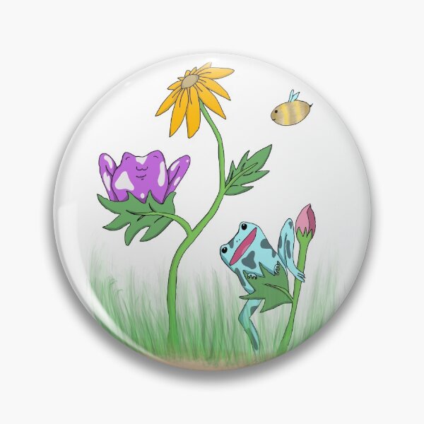 Item preview, Frogs in the meadow designed and sold by AlpacaSparkles.