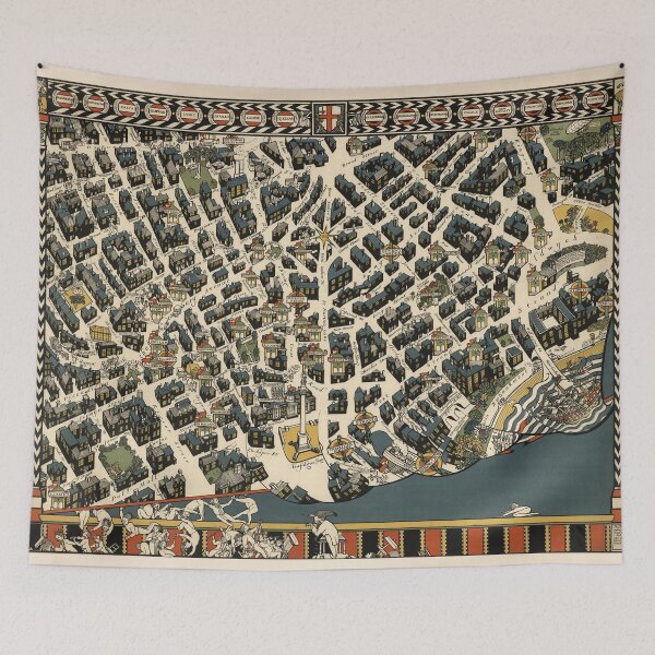 Item preview, Old London England Map (1915) Vintage UK Capital City & Street Atlas designed and sold by BravuraMedia.