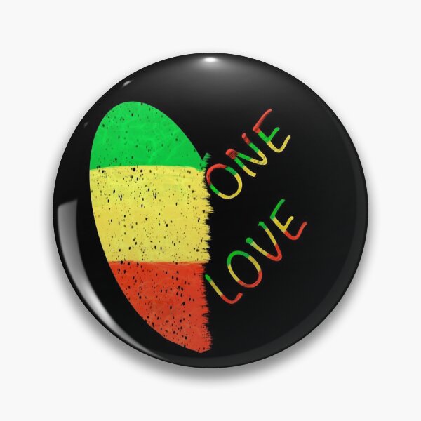 Item preview, Rasta Reggae Jamaica - love heart 2Reggae Rasta colours Colors distressed pattern designed and sold by Artonmytee.