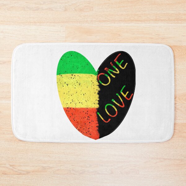 Item preview, Rasta Reggae Jamaica - love heart 2Reggae Rasta colours Colors distressed pattern designed and sold by Artonmytee.