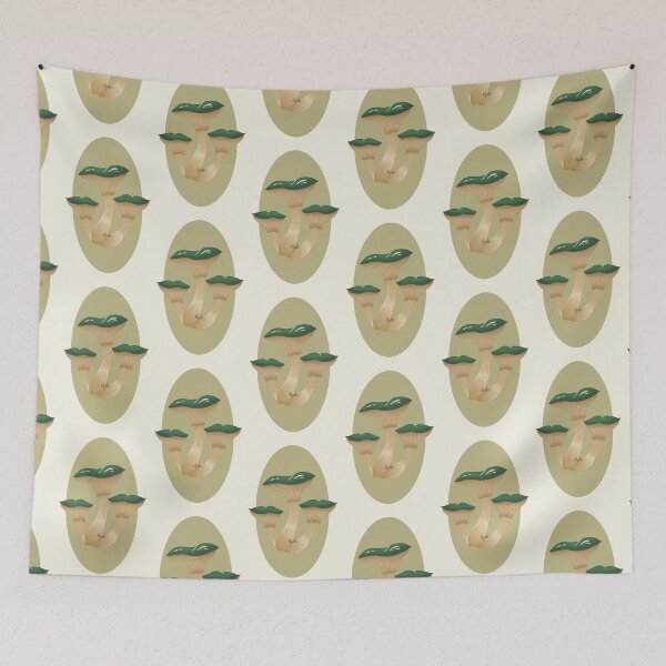 Item preview, Green Tops Mushrooms designed and sold by artbyhyde.