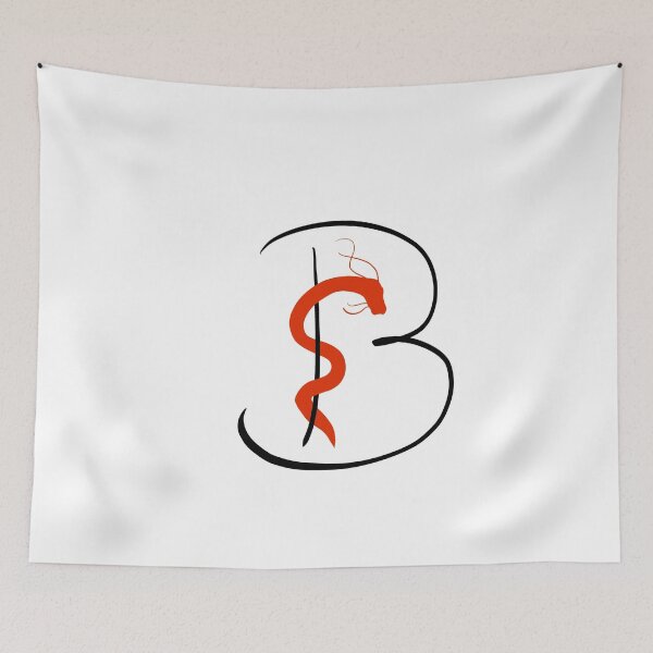Item preview, B name monogram designed and sold by AlpacaSparkles.
