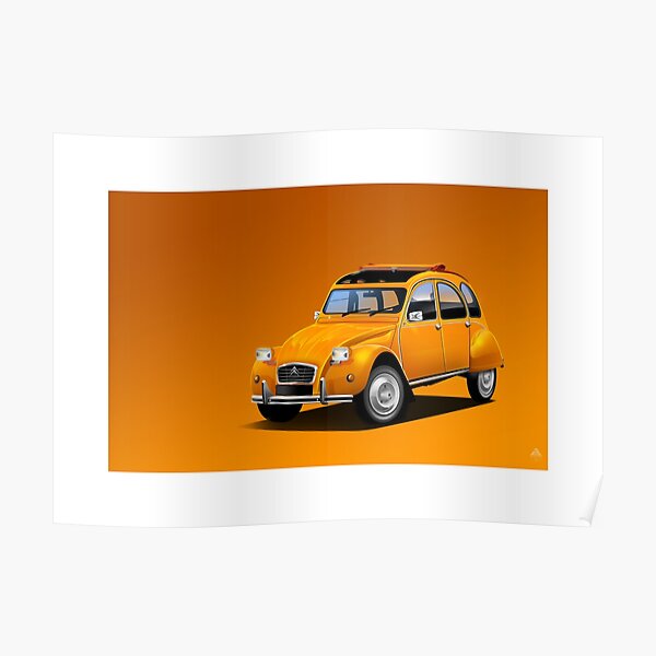 Illustration d'affiche - Citroen 2CV Poster