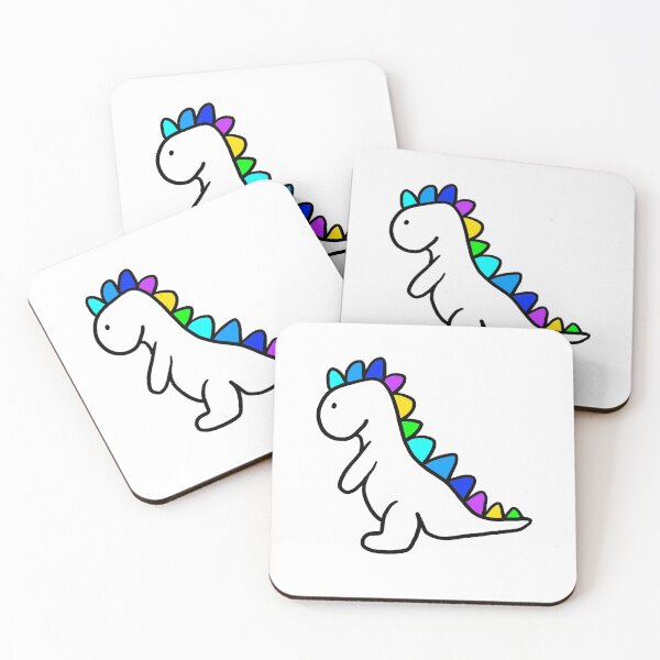 Item preview, Inverted pride dino designed and sold by Thatgaybrand.
