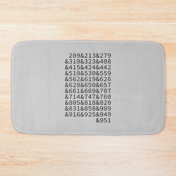 Item preview, California Area Codes designed and sold by Troy Green.