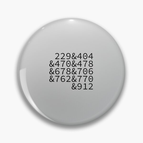 Item preview, Georgia Area Codes designed and sold by Troy Green.