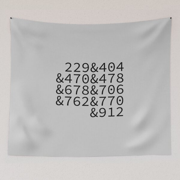 Item preview, Georgia Area Codes designed and sold by Troy Green.