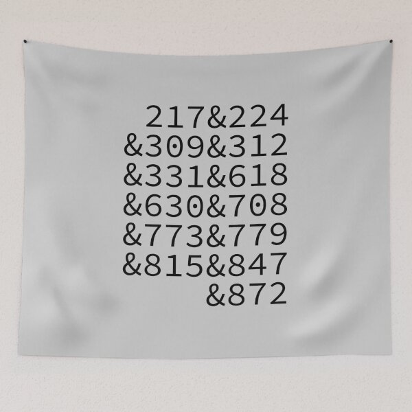 Item preview, Illinois Area Codes designed and sold by Troy Green.