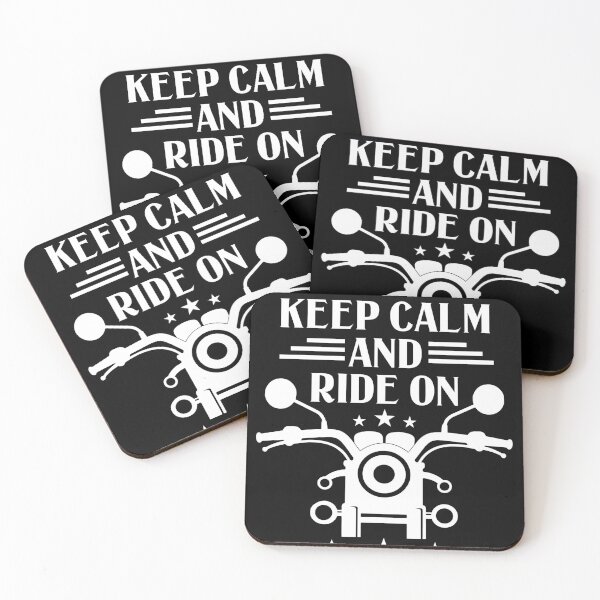 Item preview, Keep calm and ride on adventure travel designed and sold by Khushi Graphics.