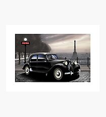 Poster artwork - Citroen Traction Avant Photographic Print