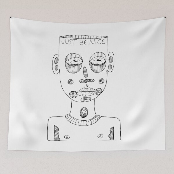 Item preview, Just Be Nice designed and sold by NiasCanvas.