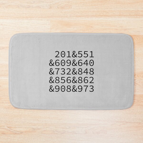 Item preview, New Jersey Area Codes designed and sold by Troy Green.