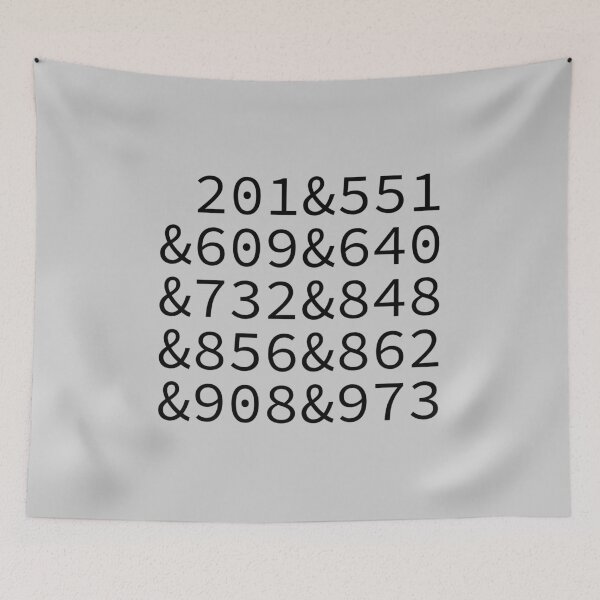 Item preview, New Jersey Area Codes designed and sold by Troy Green.