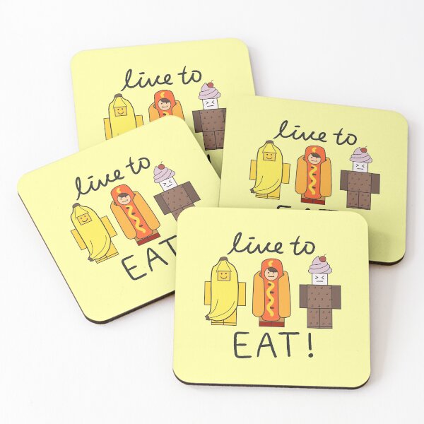 Item preview, "Live to Eat!" Quote with Cute Kawaii Illustration For Food Lover designed and sold by Faq-Qaf.