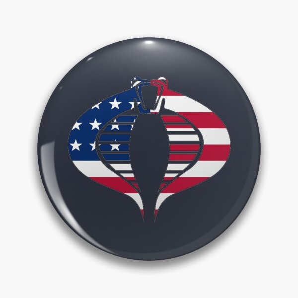 Artikelvorschau, Gi Joe Cobra-Logo mit amerikanischer Flagge entworfen und verkauft von AJ  Liber.