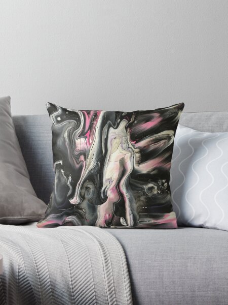 Black and pink pillows best sale