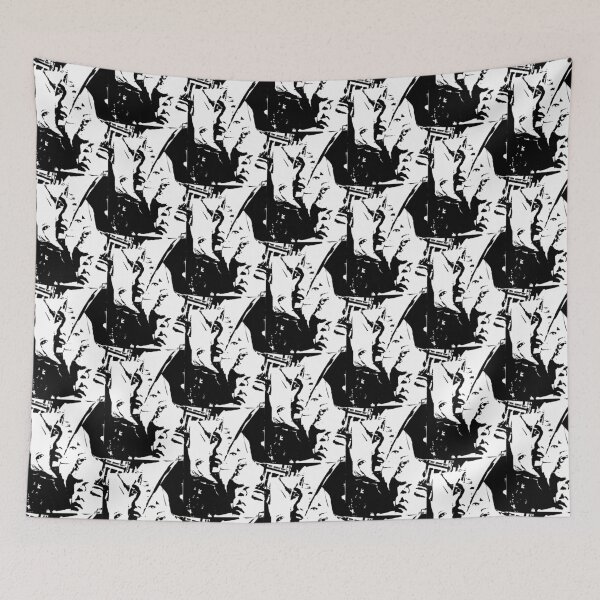 Item preview, faced with black and white, collage by c.a.2021 designed and sold by smiley100.