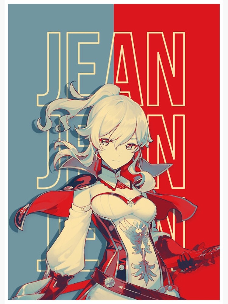 Genshin Impact 20 Jean Gunnhildr Classic Poster High Quality Poster By Nishanjackson Redbubble 