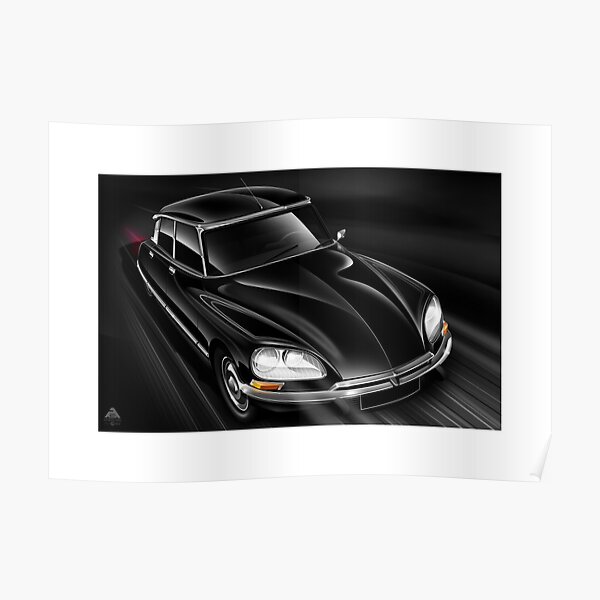 Plakatgrafik - Citroen DS 23EFI Pallas Poster