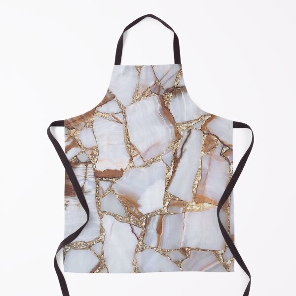 Item preview, white, gold and copper marble glass print designed and sold by HadeeeeL.