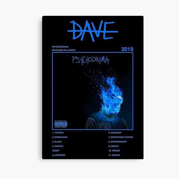 Dave - Psychodrama Album Art Minimalist Canvas Print