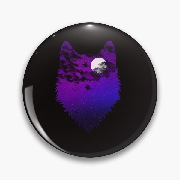 Item preview, Nebula sky scene inside wolf designed and sold by Designs Of all kinds.