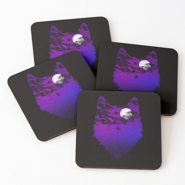 Item preview, Nebula sky scene inside wolf designed and sold by Designs Of all kinds.