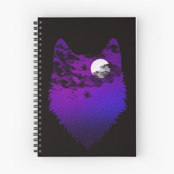 Item preview, Nebula sky scene inside wolf designed and sold by Designs Of all kinds.