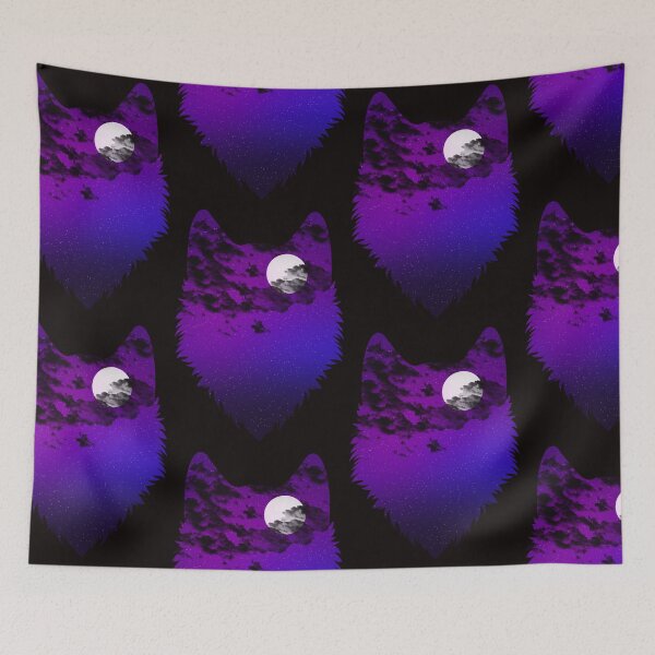 Item preview, Nebula sky scene inside wolf designed and sold by Designs Of all kinds.