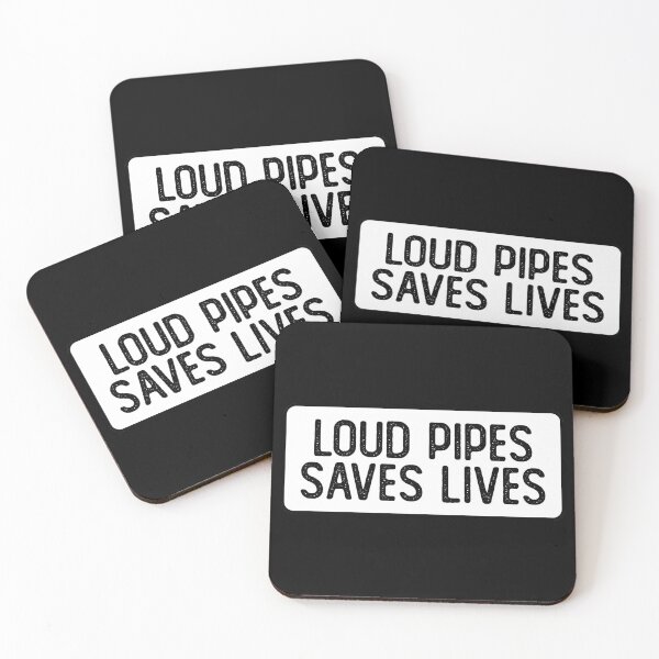 Item preview, Loud Pipes Save Lives Cool Biker designed and sold by Sour Soul.
