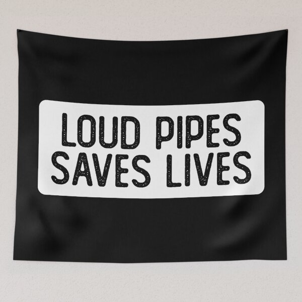 Item preview, Loud Pipes Save Lives Cool Biker designed and sold by Sour Soul.