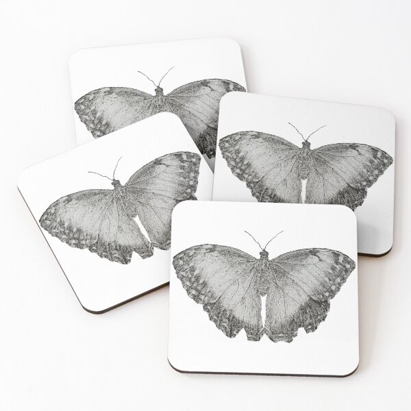Artikelvorschau, Dotwork Schmetterling Kunstdruck entworfen und verkauft von DrawWithSacha.