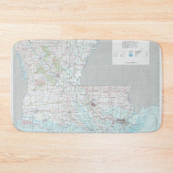 Item preview, Louisiana Map (1991) Bayou State Atlas designed and sold by BravuraMedia.