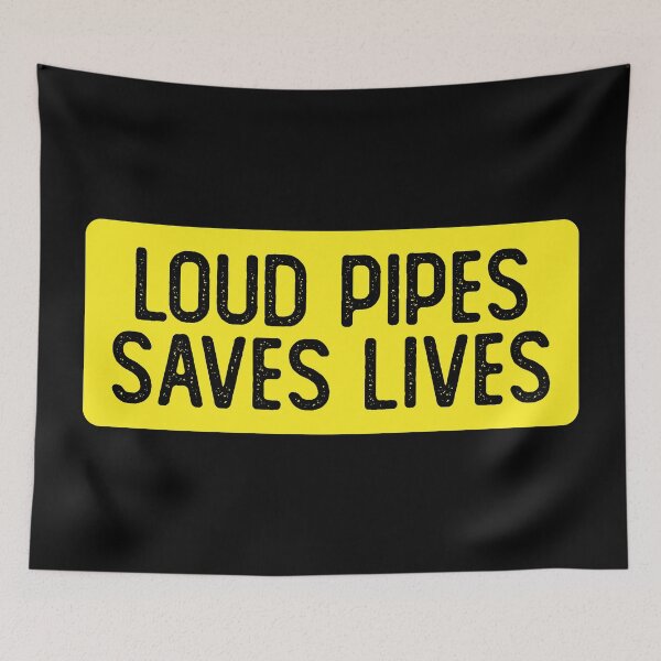 Item preview, Loud Pipes Save Lives Cool Helmet designed and sold by Sour Soul.