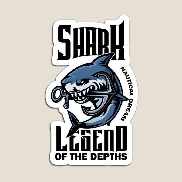 Item preview, Legend of the depths - Shark - Nautical Dream designed and sold by Nautical-Dream.
